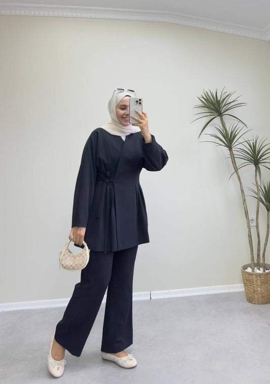 2288 - Naina Pantolon Takım - Siyah