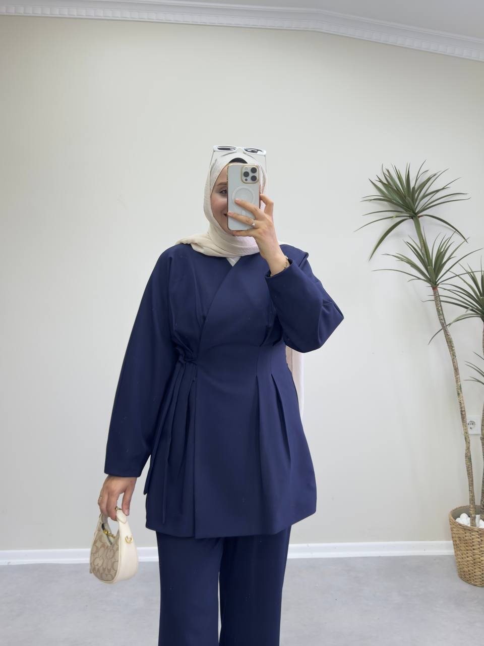 2288 - Naina Pantolon Takım - Lacivert