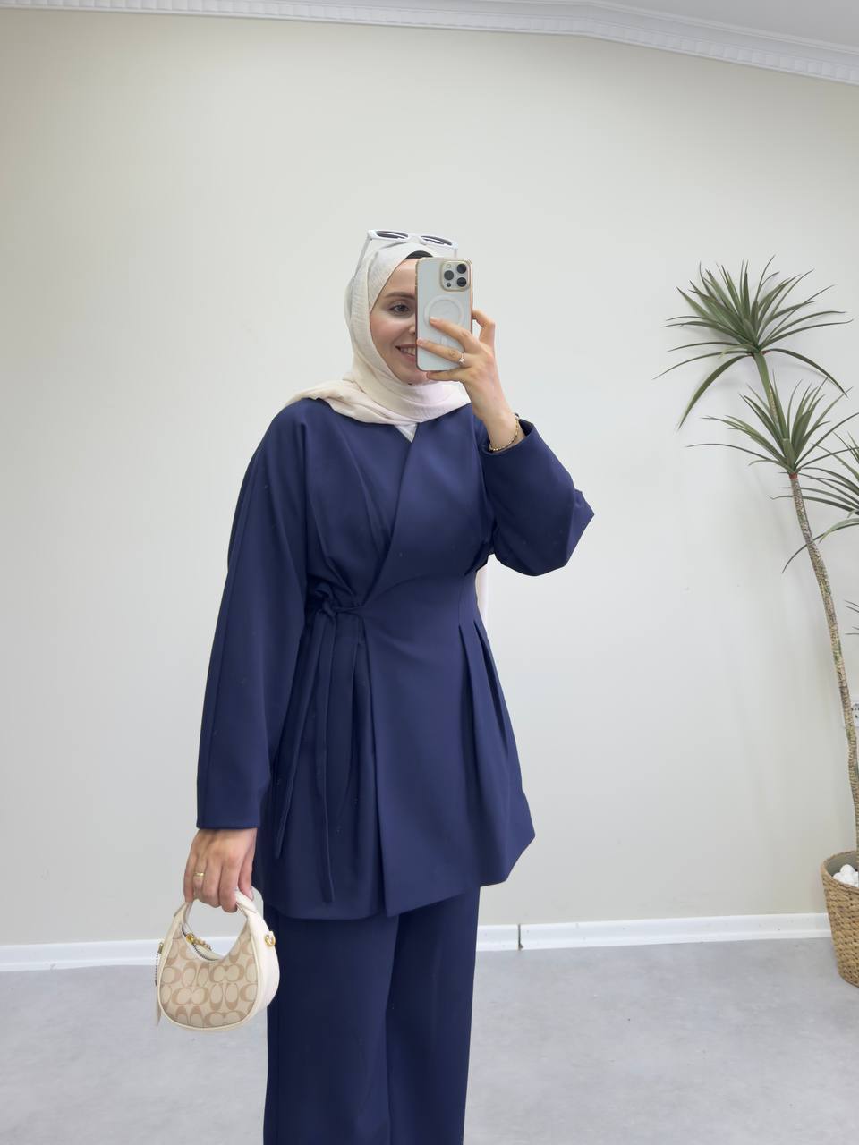 2288 - Naina Pantolon Takım - Lacivert