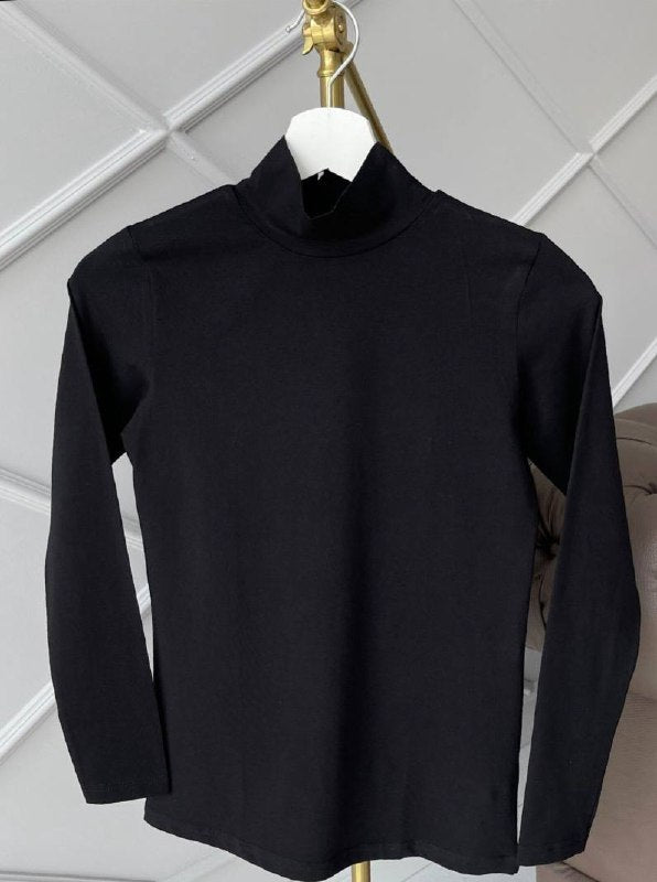 2394 - Uzun Kol Bassic Badi - Siyah