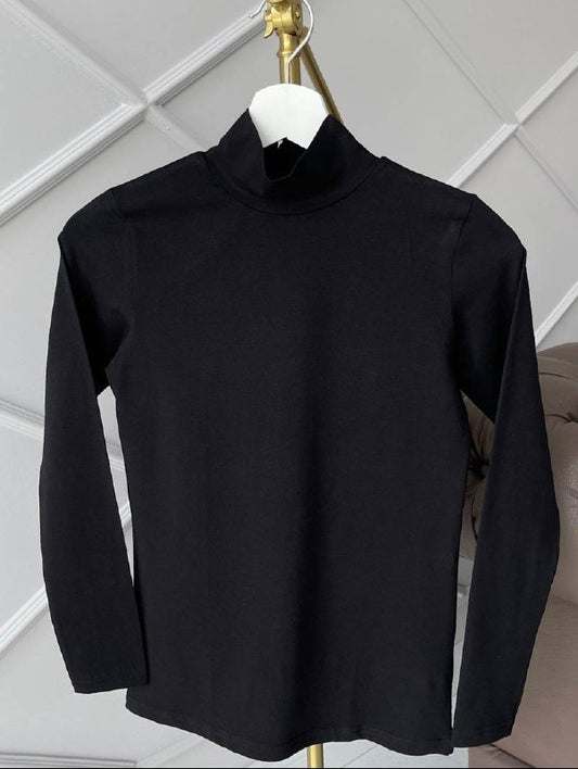 2394 - Uzun Kol Bassic Badi - Siyah