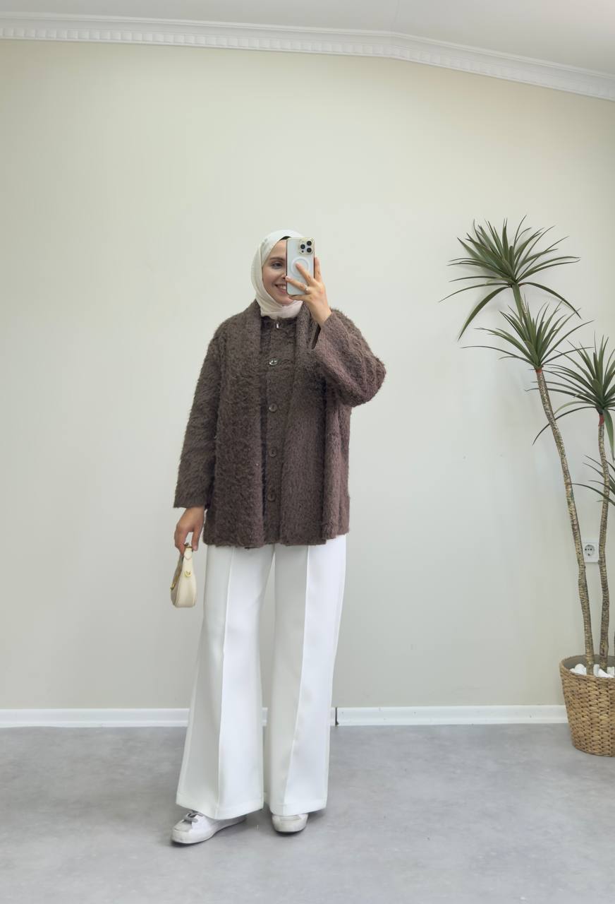 2424 - Atkılı Ceket - Kahve