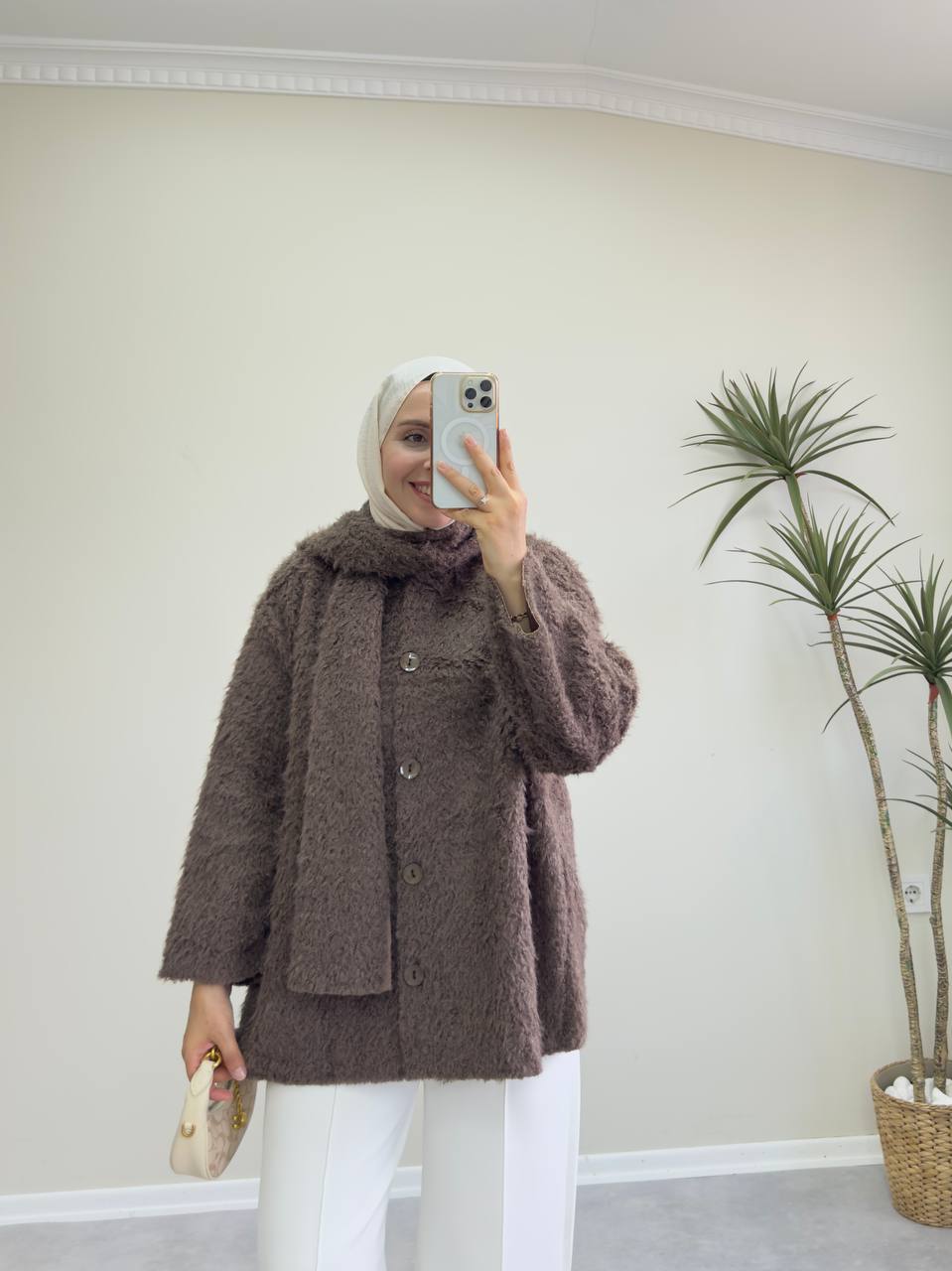 2424 - Atkılı Ceket - Kahve