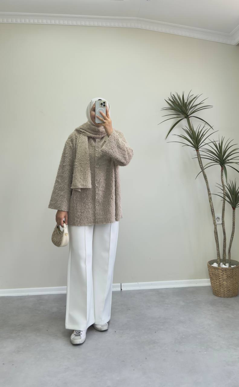 2424 - Atkılı Ceket - Bej