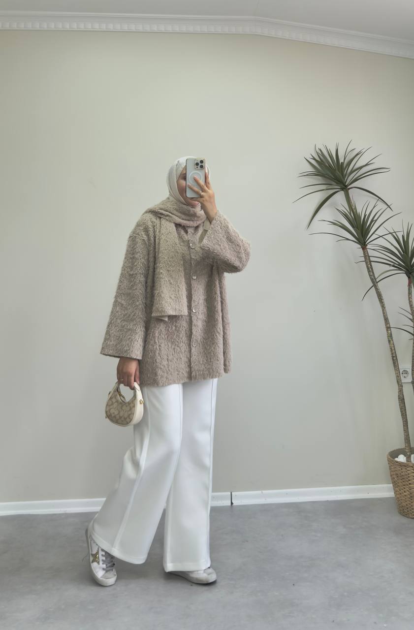 2424 - Atkılı Ceket - Bej