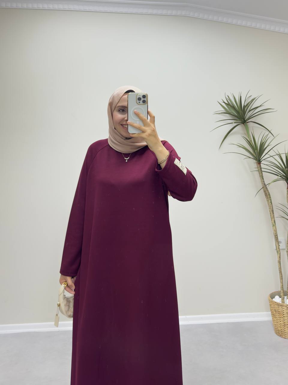 2509 - Oysho Elbise - Bordo