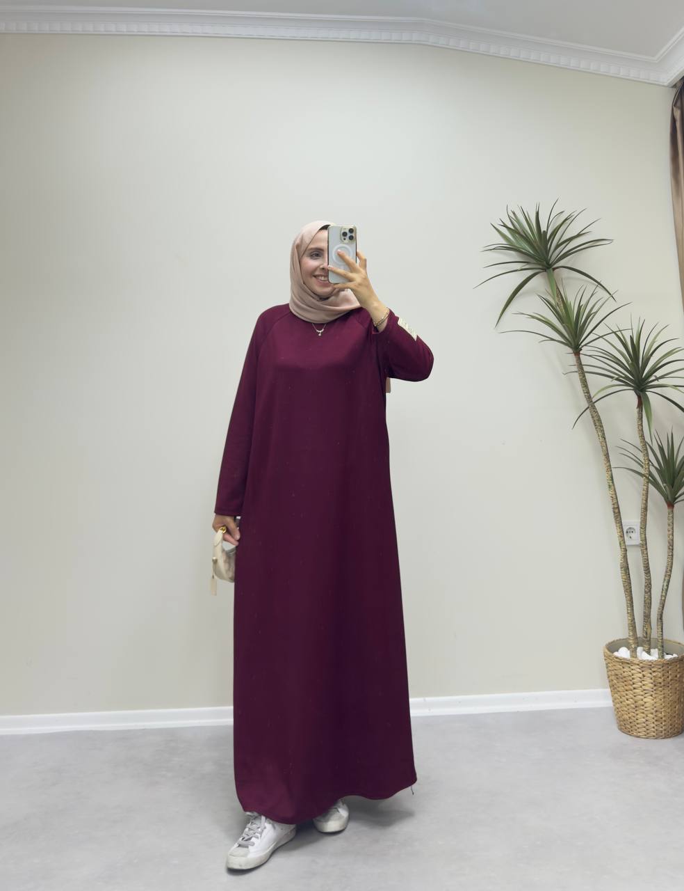 2509 - Oysho Elbise - Bordo