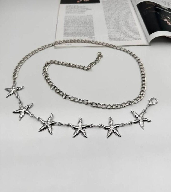 2455 - Yıldızlı Metal Kemer - Gümüş