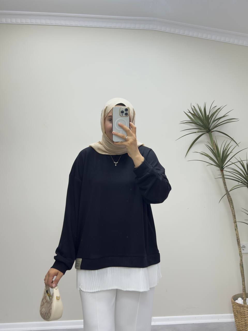 2530 - İçlikli Oysh Sweat - Siyah