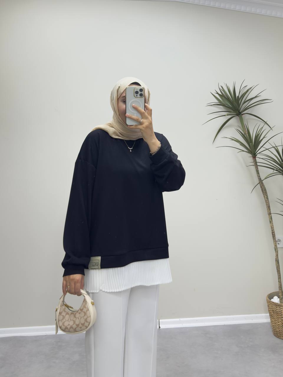 2530 - İçlikli Oysh Sweat - Siyah