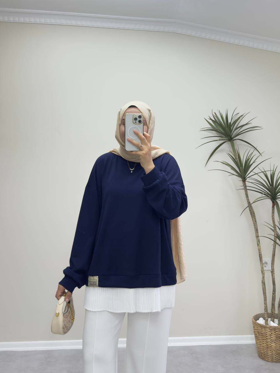 2530 - İçlikli Oysh Sweat - Lacivert