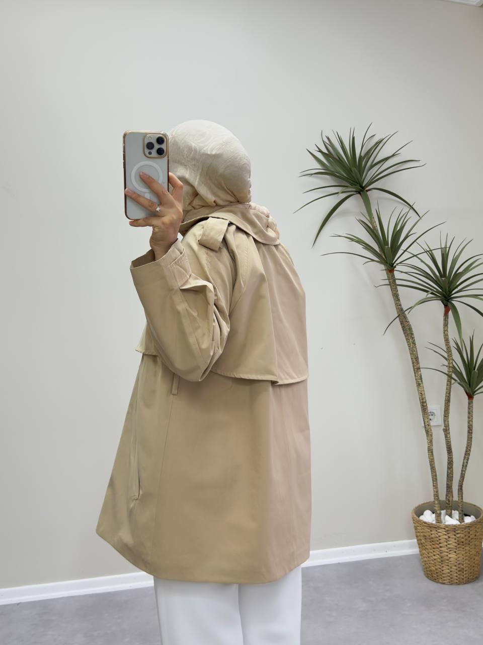 2592 - Paraşüt Trençkot - Camel