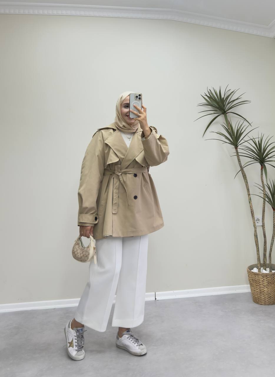 2592 - Paraşüt Trençkot - Camel