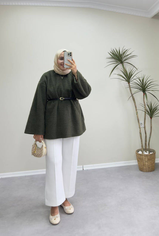 2615 - Yün Kazak - Haki