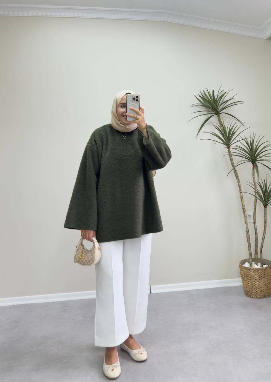 2615 - Yün Kazak - Haki