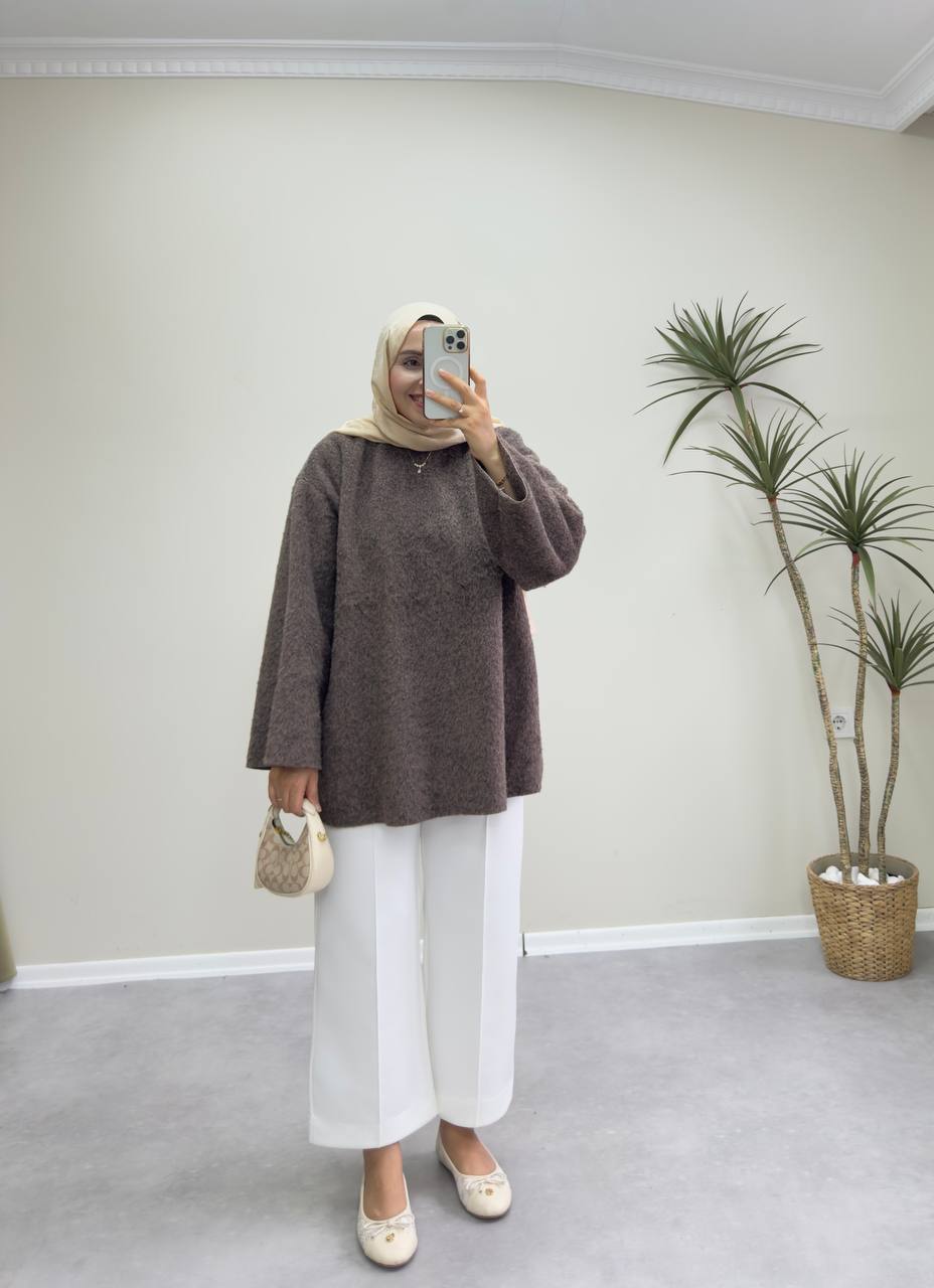 2615 - Yün Kazak - Kahve