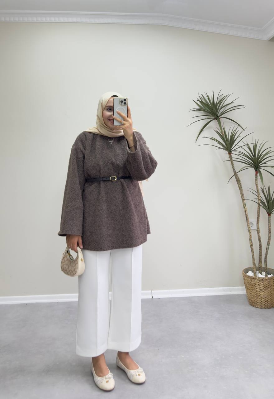 2615 - Yün Kazak - Kahve