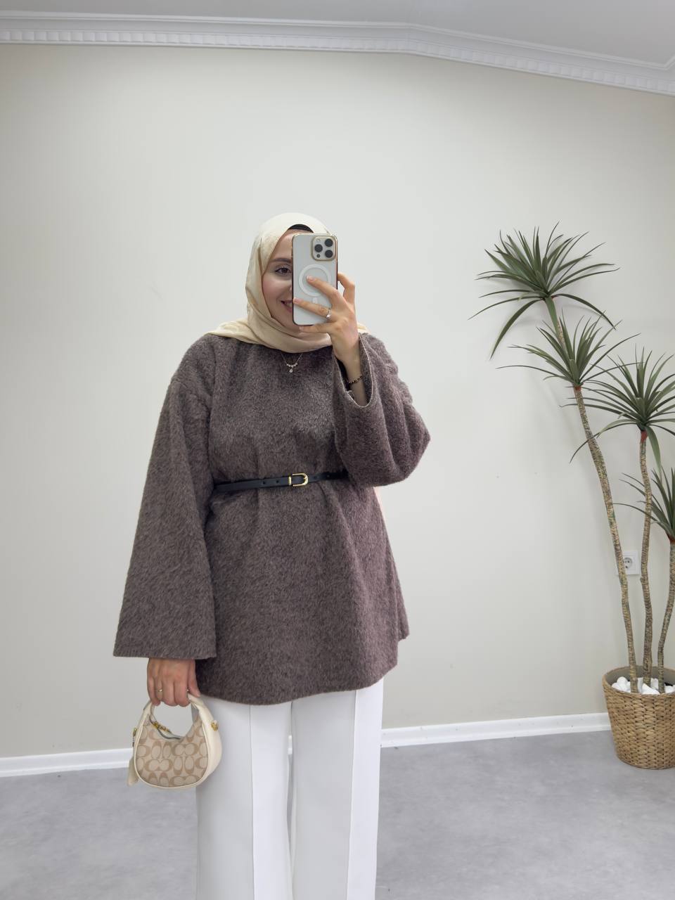 2615 - Yün Kazak - Kahve