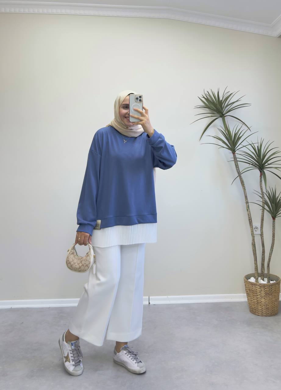 2530 - İçlikli Oysh Sweat - İndigo