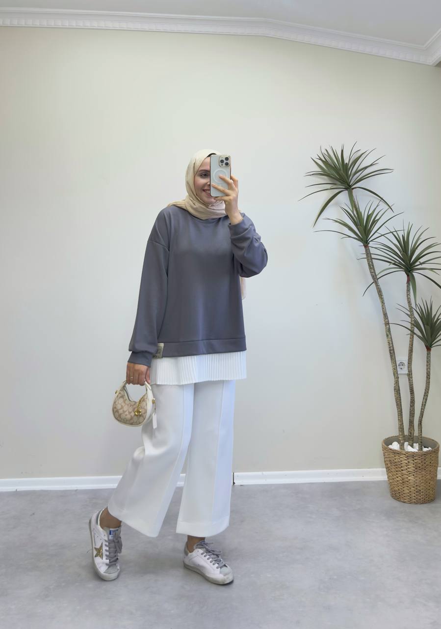 2530 - İçlikli Oysh Sweat - Antrasit