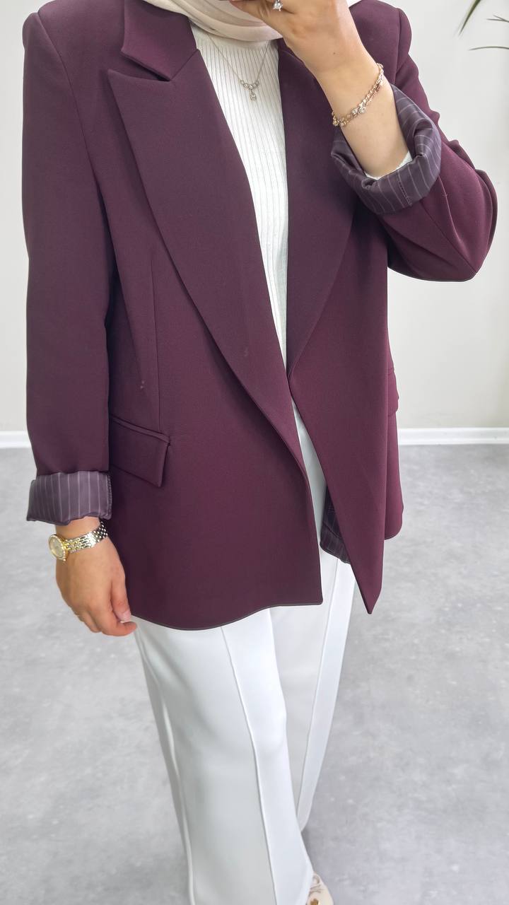 2325 - Blazer Ceket - Mürdüm